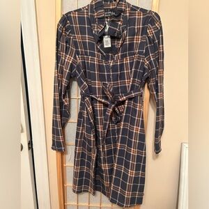 Winter/Fall Blue Plaid Dress